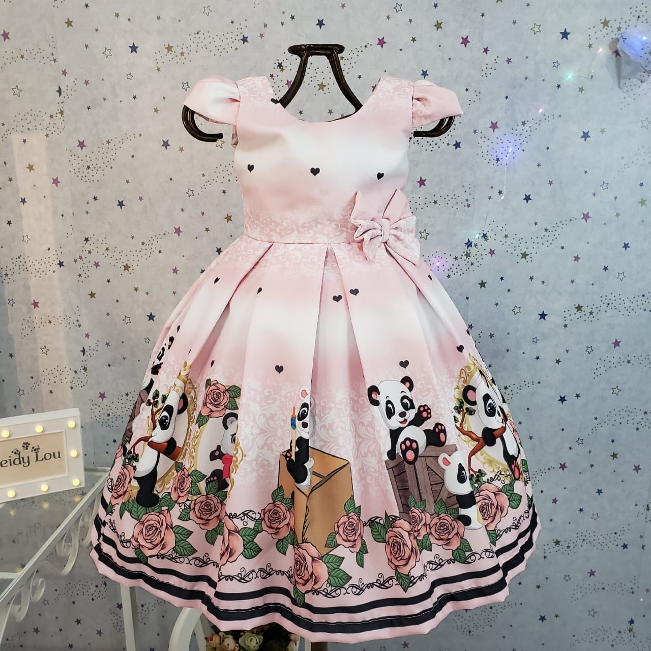 Vestido de Festa Infantil Pink - Louyse Rodrigues